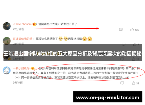 王皓退出国家队教练组的五大原因分析及背后深层次的动因揭秘